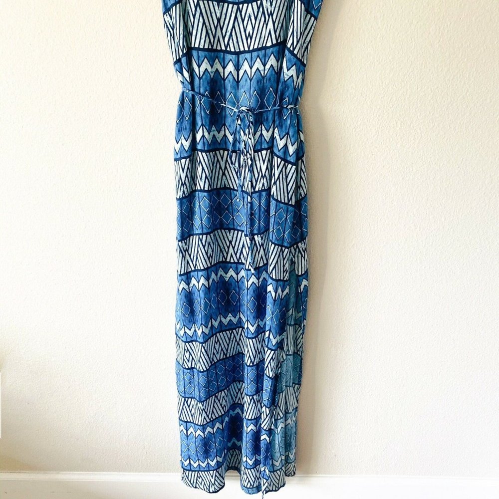 Rory Beca blue summer maxi side slit sleeveless - Picture 6 of 8